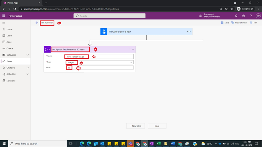 Usage of Min Function in Power Automate